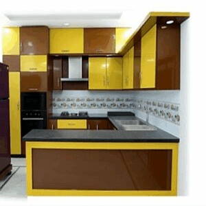 modular kitchen L-shape