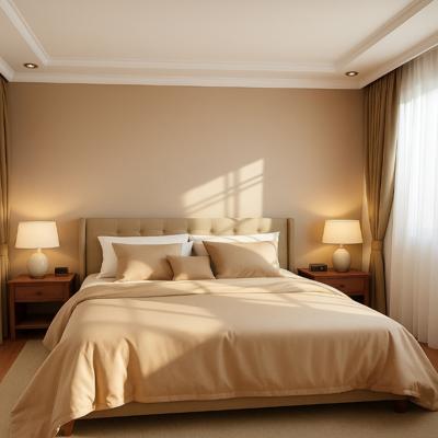 modern king bed room