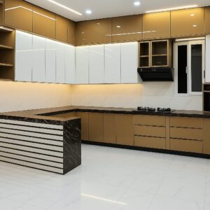Modular kitchen L-shape