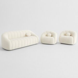 Cloud Luxe Bouclé Sofa Set