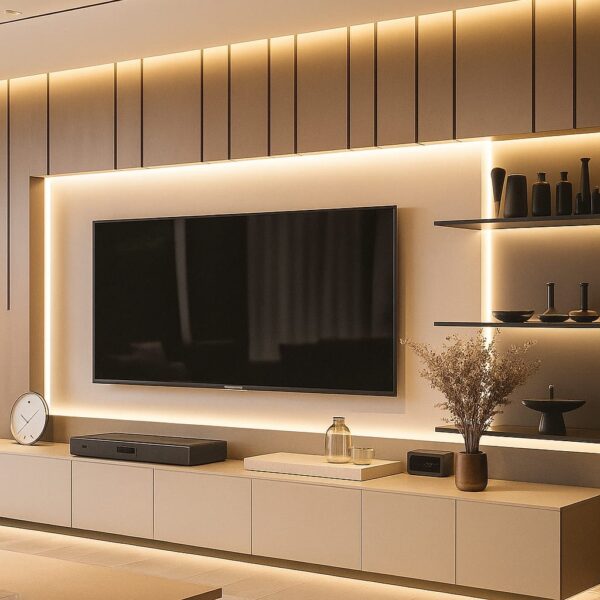 Tv unit with marble finnish